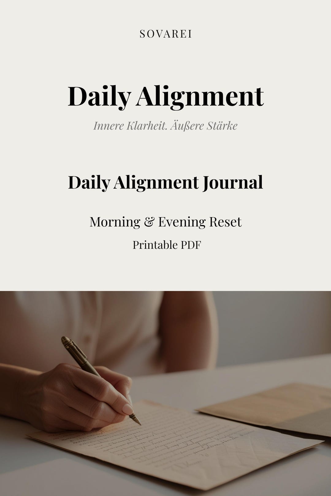 Daily Alignment Journal Printable Morning and Evening Routine Self ...