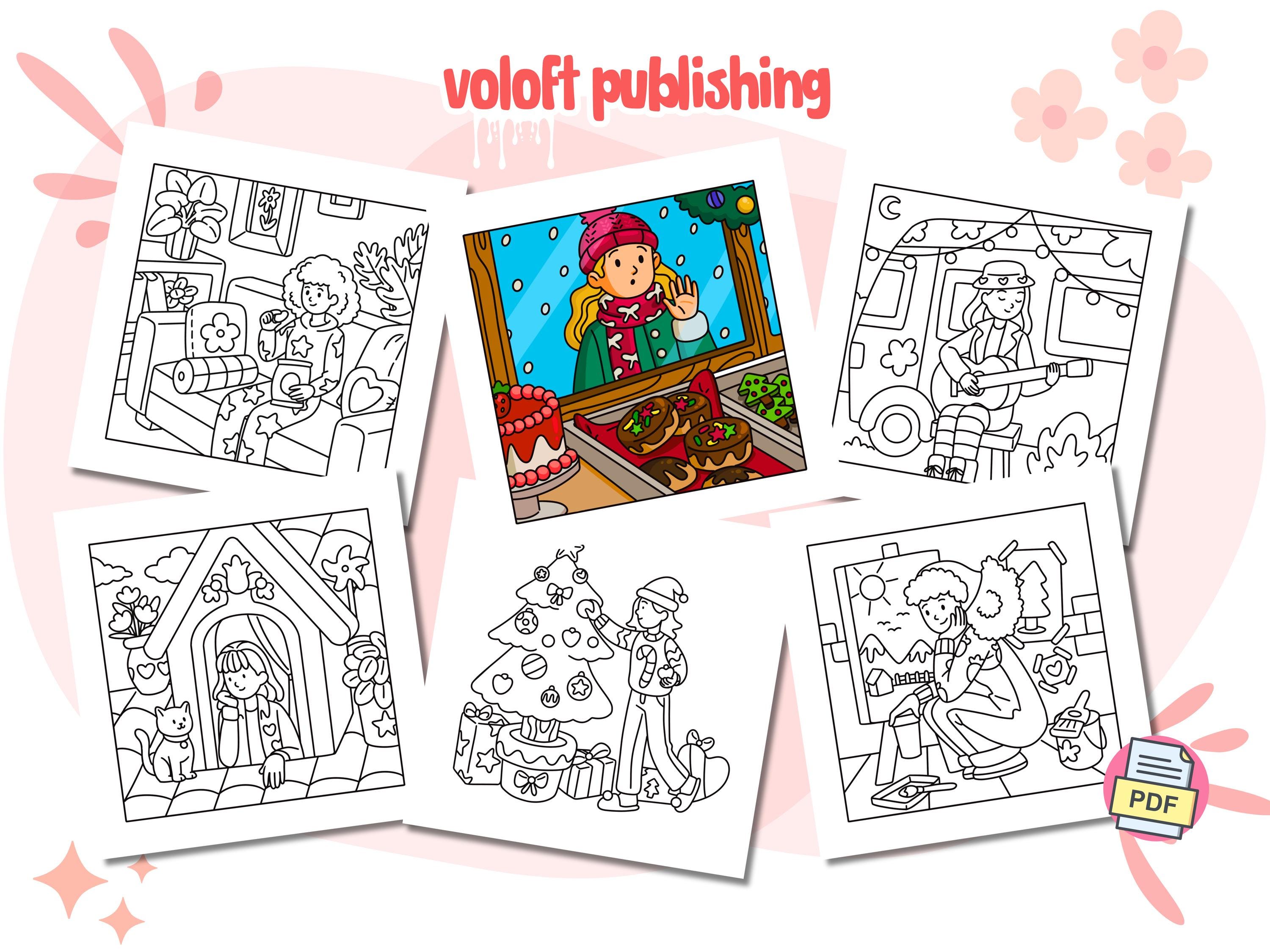 Lovely Lines Coloring Book | 31 Hand-drawn Pages (PDF Instant Download ...