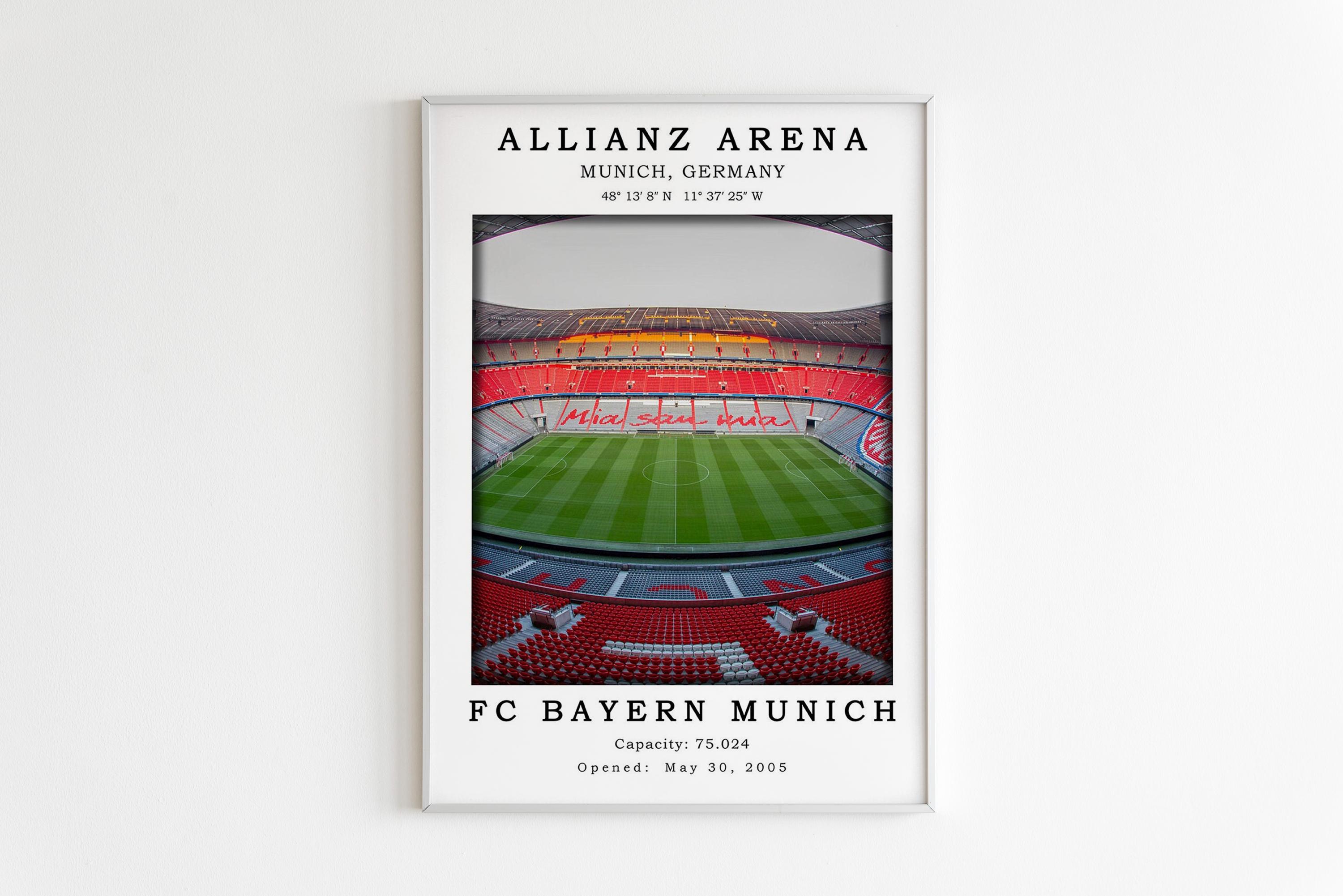Allianz Arena Poster, Allianz Arena Stadium Poster, Bayern Munich ...