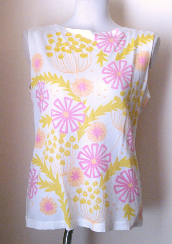 VTG 1960s women's sleevless blouse