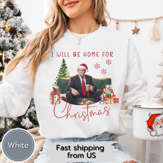 Funny Trump Christmas Sweatshirt: Patriotic Holiday Humor