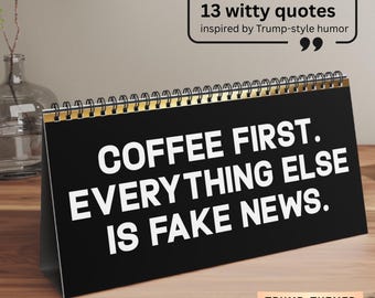 Flipbook engraçado de mesa de escritório com o Trump – Frases sarcásticas para o ambiente de trabalho, ideal para o seu humor diário, presente divertido para colegas ou chefes.