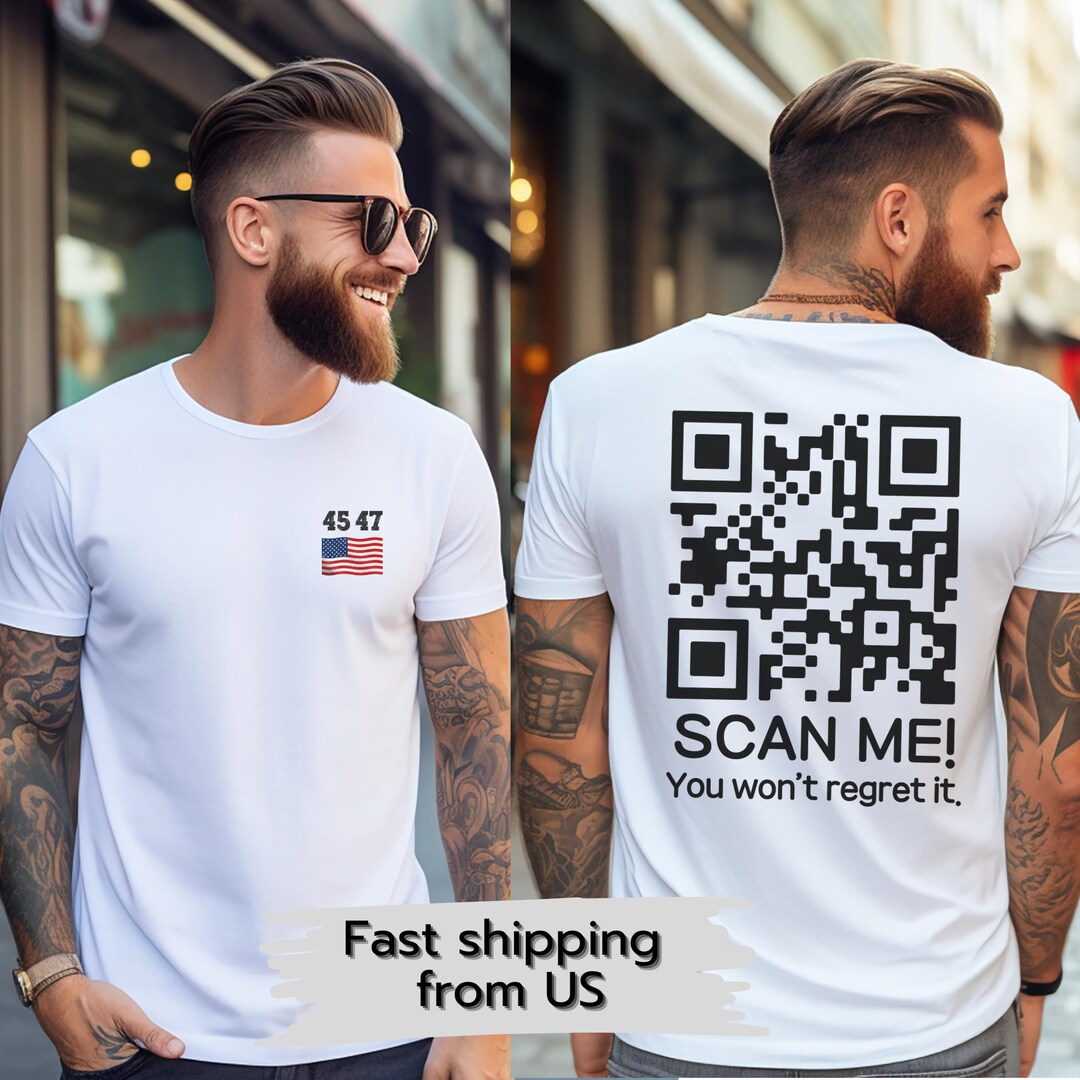 Trump YMCA QR Code Dance Shirt,interactive Patriotic Tee,funny ...