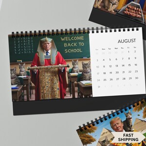 Trump Pharaoh 2026 Desk Calendar: Funny Ancient Egypt Gift