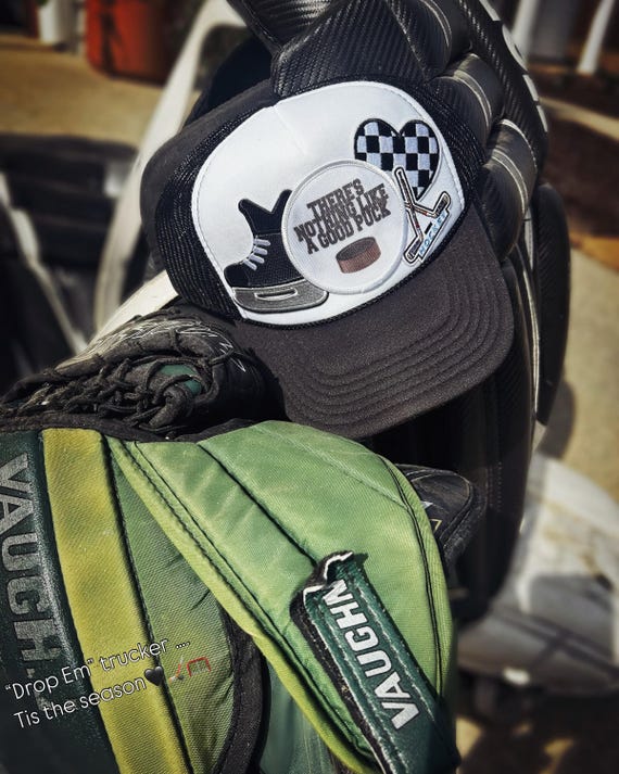 Hockey Life Trucker,personalized Hockey game day hat, puck life, hockey gifts,