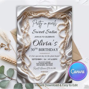 Pearls and Diamonds,
Pearl Shower Theme,
Pearl Bridal Shower, Glam Party Invitation,
Classy Party Invitation,
Elegant Birthday Invite, pearl bow,
pearl bow invite, elegant party,
Pearl Invitation, elegant birthday, pearls and satin,
satin and pearls, glam invitation, Pearls and Satin Party Invitation, Elegant Party Invitation, Glam Party Invite, Classy Invitation, Birthday Gift, Birthday invite, Digital invite, hens invitation, invitation for women, instant access, digital download, personalized