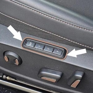 MetalMods - Past op CUPRA Formentor, Leon | KOPER Stijl | Stalen Decor Stoelbedieningsknoppen - Accessoires voor Formentor Leon