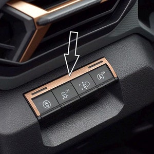 MetalMods -  Fit for 2024+ DACIA Duster 3 III | 2 LIGHTS | Copper Brown - Steel Decor for Switches - Accessories