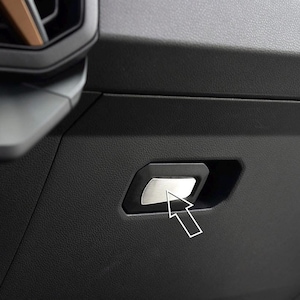 MetalMods -  Fit for 2024+ DACIA Duster 3 III | Steel Decor Glove Compartment Handle - Extreme Essential Expression Journey Accessories