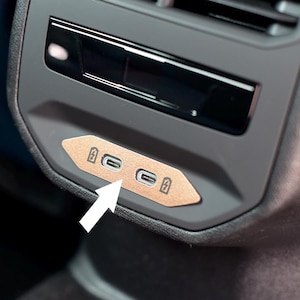 MetalMods -  Fit for CUPRA Formentor, Leon | COPPER Style | Steel Decor for Rear USB Ports - 1 pc Set vz Custom Accessories