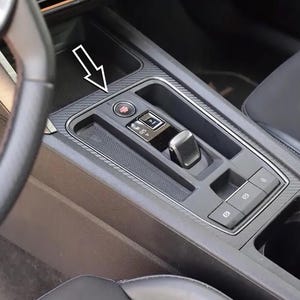 MetalMods -  Fit for CUPRA Formentor, Leon | CARBON Style | Steel Decor for Center Console - 1 pc set Custom Accessories