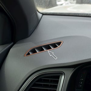 MetalMods - Fit for CUPRA Ateca | COPPER Style | Steel Decor for Defrost Vents - 2 pcs Set V VZ Tribe Limited Edition Custom Accessories
