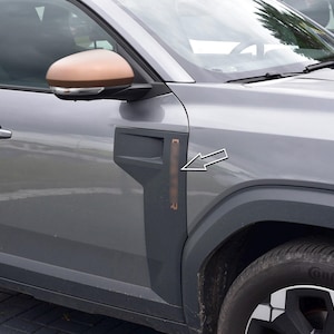 MetalMods -  Fit for 2024+ DACIA Duster 3 III | Copper Brown | Steel Letters - Extreme Essential Expression Journey Accessories