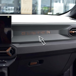 MetalMods -  Fit for 2024+ DACIA Duster 3 III | Copper Brown | Steel Letters - Extreme Essential Expression Journey Accessories