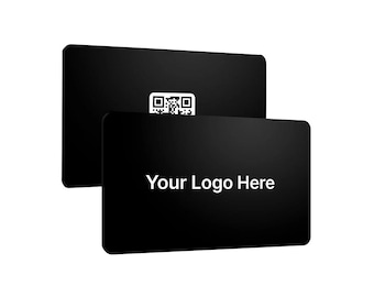 Custom NFC Business Card: UV-Printed Black Plastic, Contactless Sharing