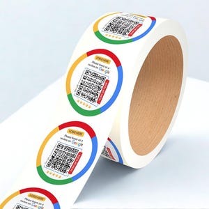 Google Review QR-codestickers, verpakkingsstickers, aangepaste stickers, gedrukte stickers, cirkelstickers, gepersonaliseerde stickers, Google-stickers