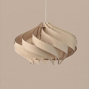 Mid Century Modern Oak Wood Majesty Chandelier - Handcrafted Lighting , Minimalist Home Decor