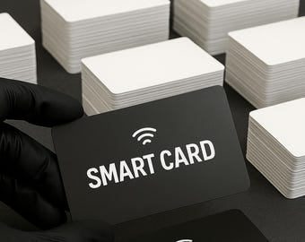 Bulk NFC QR Business Cards: Custom Corporate Smart Cards (50-200 Pack)