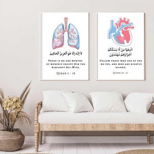Medical Office Art Prints, Physio Prints, Orthopedic Artwork, Art Printable Muslim