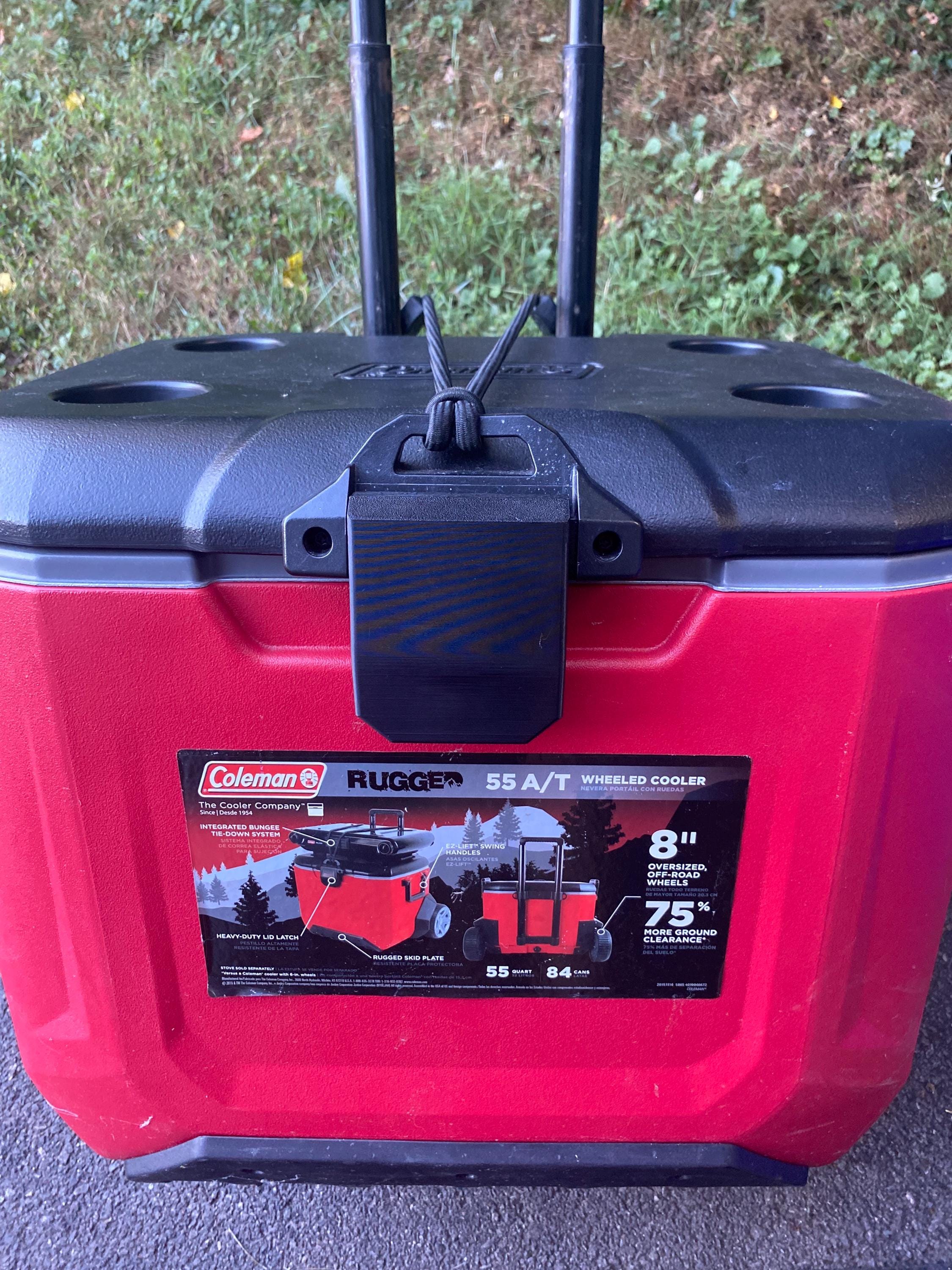 Coleman Rugged 55 Quart All Terrain Wheeled Cooler Latch