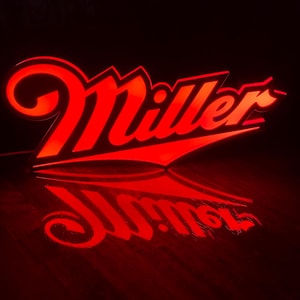 Miller Beer LED Sign - Etsy