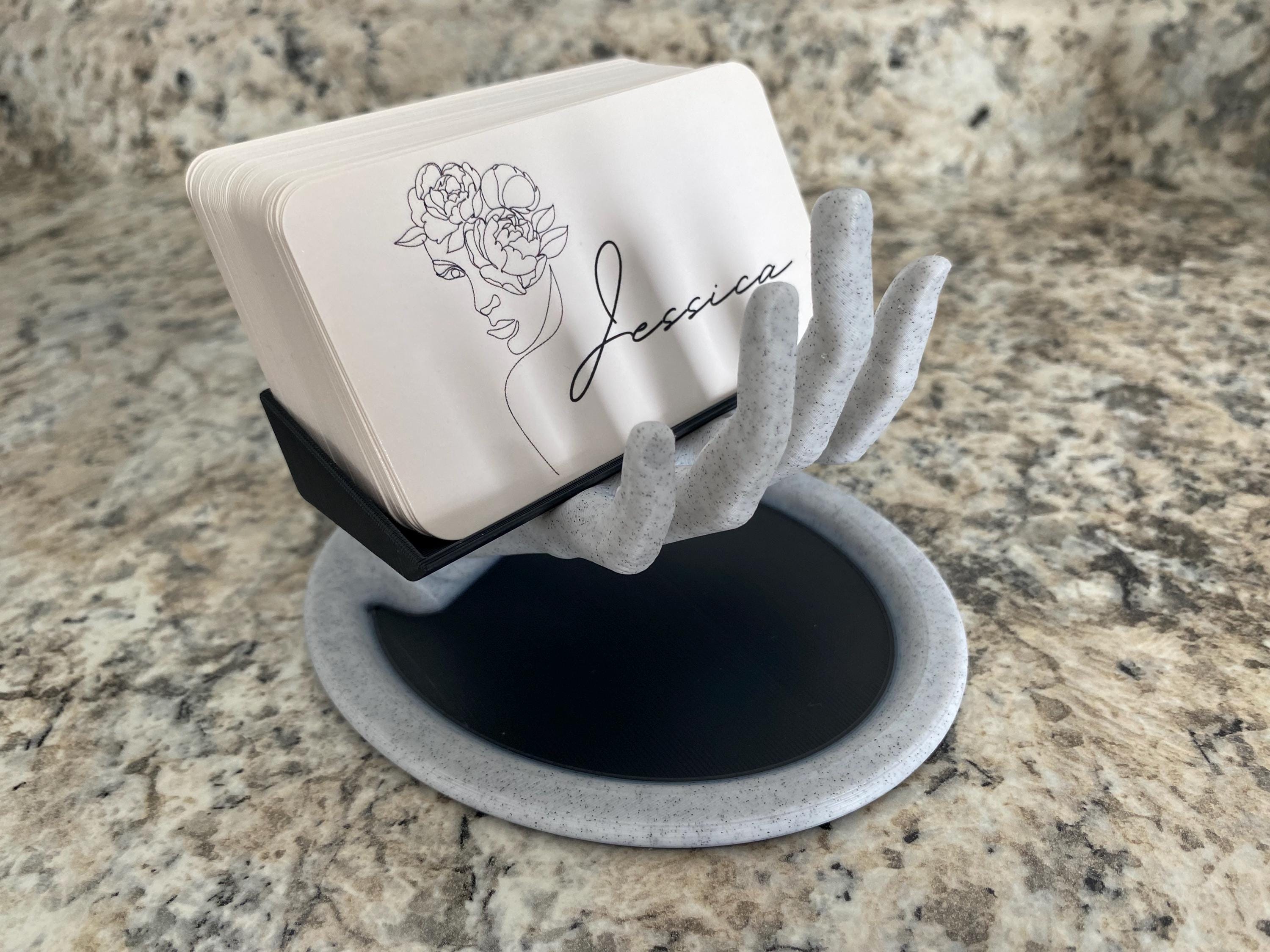Hand Business Card Holder