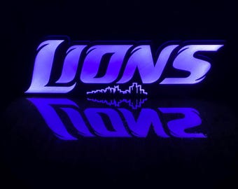 Detroit Lions LED Sign