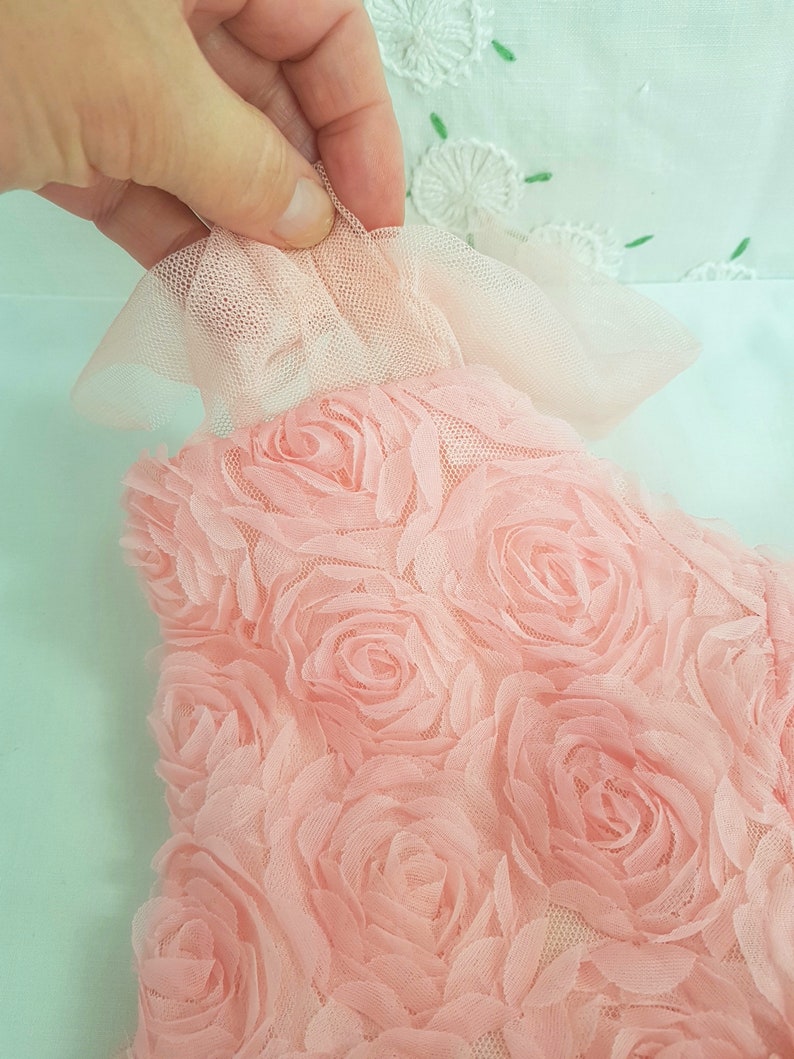 girls pink tulle dress tutu ballet dancer 90s dress spring summer tulle layers