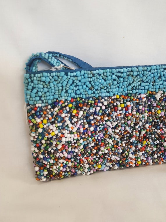 mermaid purse, gifts for women, all beaded, prett… - image 1