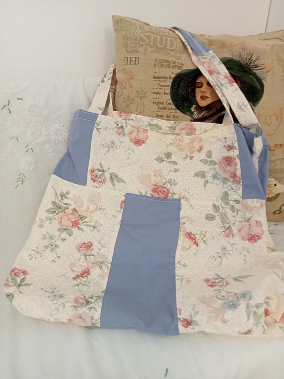 Vintage 80s bag, handmade bags, cottagecore style… - image 1