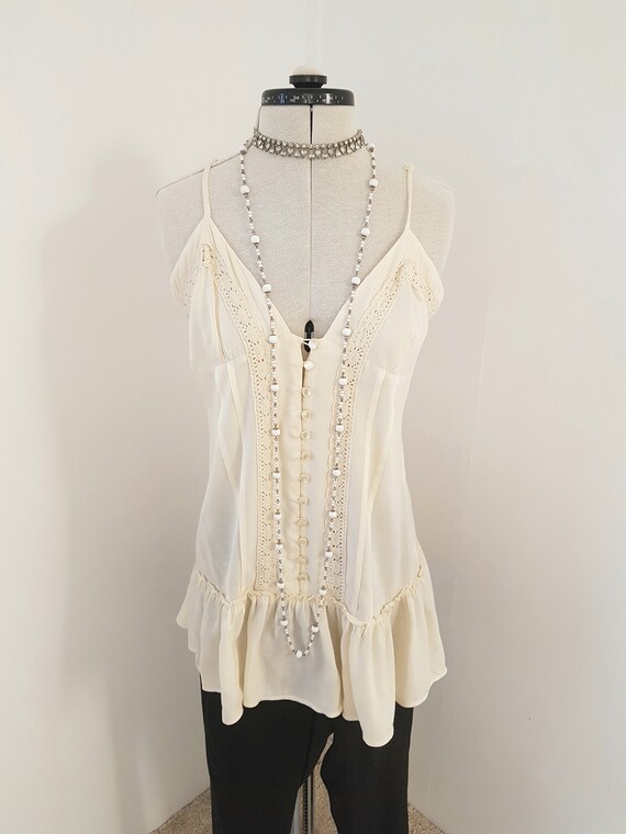 long beige camisole, victorian edwardian lingerie