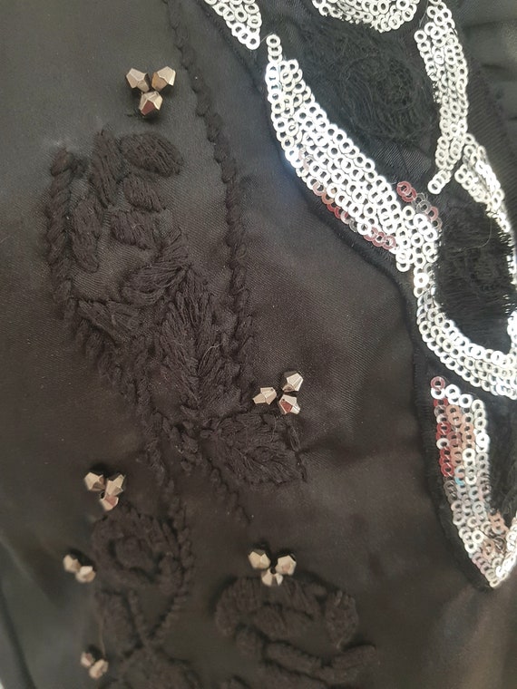 beaded shrug for dresses Black & Gold Beaded Shrug