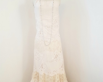 Cottagecore wedding dresses, many types of lace, maxi dress, festival romantic