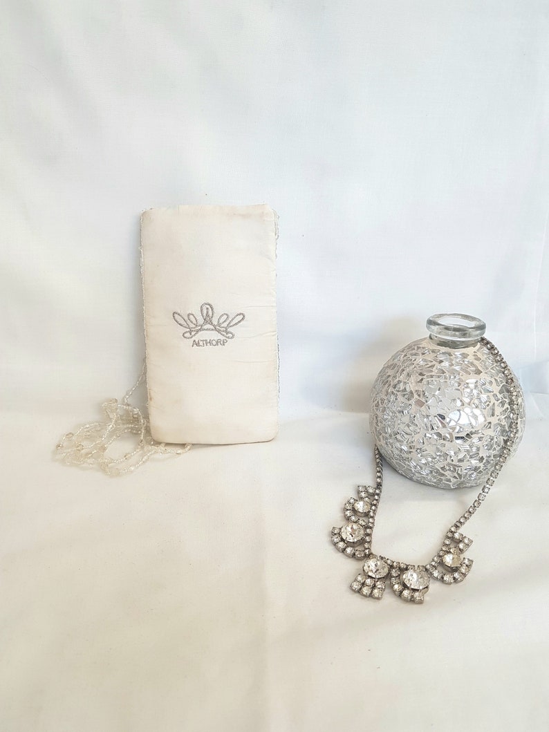 Princess Diana, Althorp House England, ancestral home, beaded glasses case, image 2