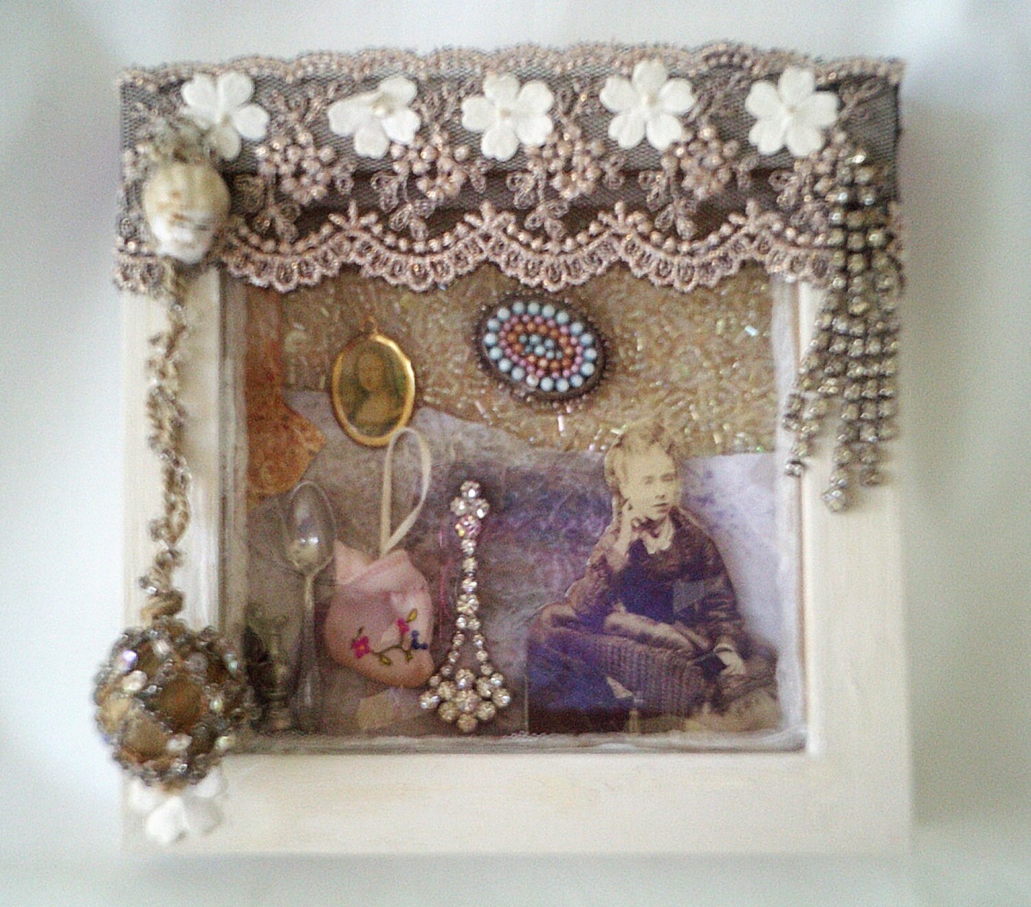 diorama victorian assemblage shadow box altered art Etsy