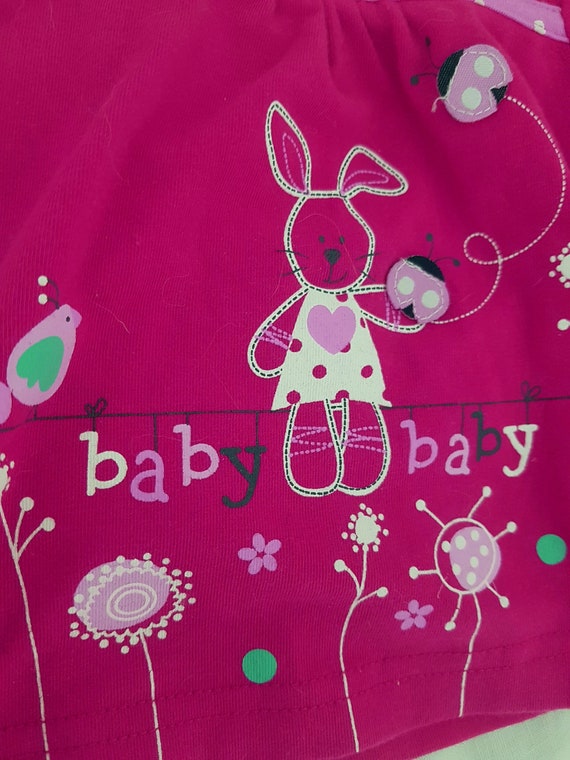 The CUTEST baby dress, also for doll or bear, rab… - image 2
