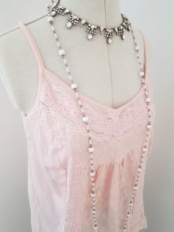pink camisole, 90s does edwardian victorian, INCR… - image 7
