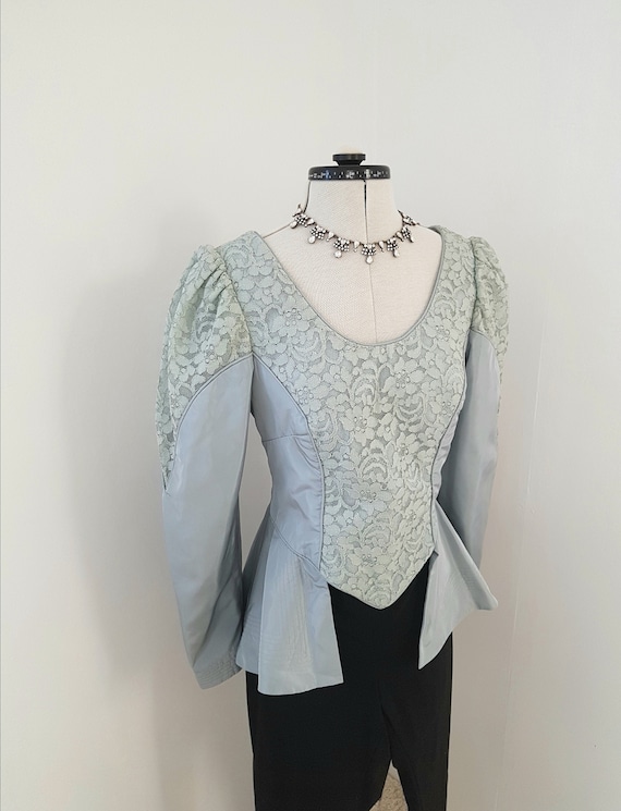 INCREDIBLE vintage edwardian look blouse, lace, 80