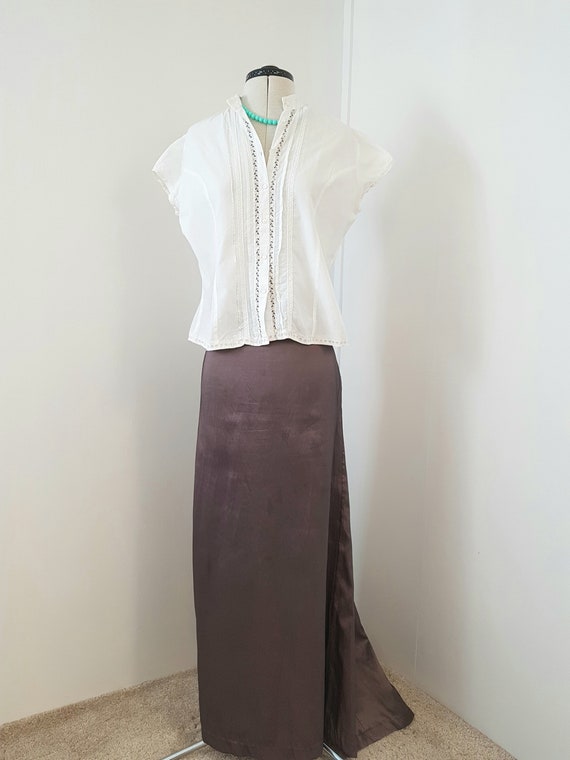 white summer blouse, feminine details, edwardian v