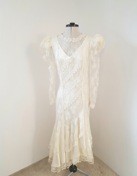 edwardian dress, 80s does victorian, EXCEPTIONAL d