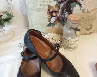 Planet shoes AU 9 / 10, mary jane style, black vintage inspired shoes, planet shoes footwear