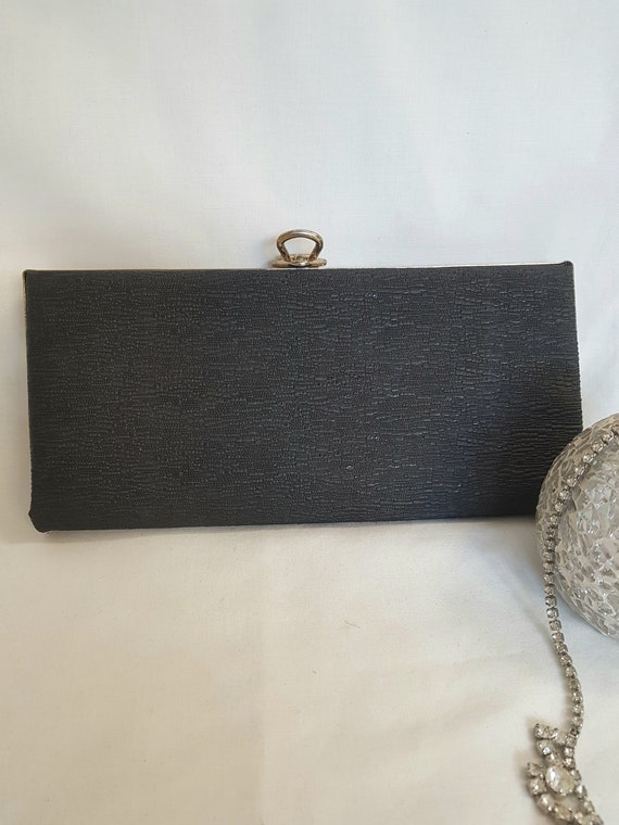 SAISHA Lurex Blinking Festive Black Box Clutch Bag : Amazon.in: Fashion