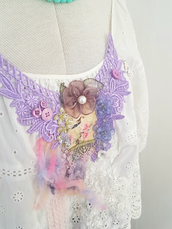 Wearable Art Blouse Art to Wearcute Upcycled Top Etsy Australia
