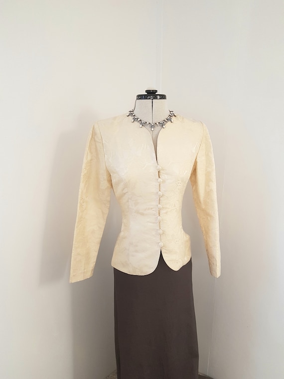 vintage victorian jacket, 80s does victorian, AMAZ