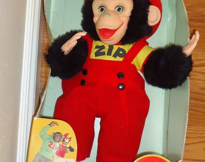 Vintage Rubber Face ZIPPY MONKEY Zip Howdy Doody Stuffed Toy | Etsy