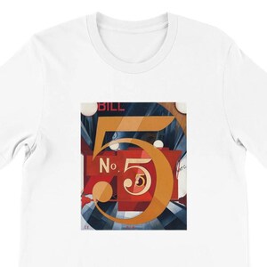 I Saw The Figure 5 In Gold Shirt by Charles Demuth | Fine Art Shirt | Premium Unisex Crewneck Shirt| Bella + Canvas 3001