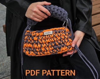 Crochet bag PDF text pattern | beginner friendly | easy tutorial | step by step guide