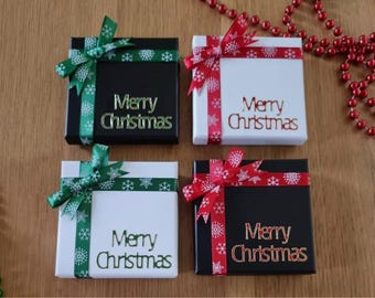 Christmas Gift Box For Jewellery Necklace Bracelet Earrings Flat Postage UK