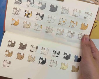 Cats Washi Tape | 34 Breeds, Colors, Kawaii Stationery