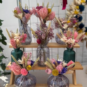 Dried flower vases